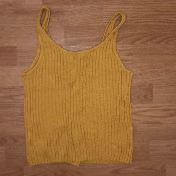 mustard tank top NWOT - Picture 2 of 6